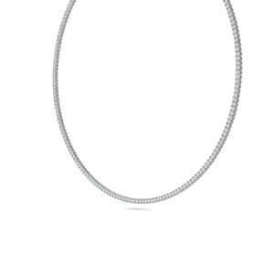 Riviera Four Prong Lab-Grown Diamond Tennis Necklace Owolite 4