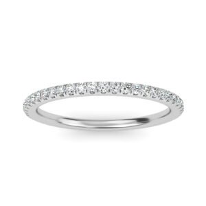 Pave Lab-Grown Diamond 3/4 Eternity Band Owolite 5