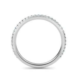 Pave Lab-Grown Diamond 3/4 Eternity Band Owolite 6