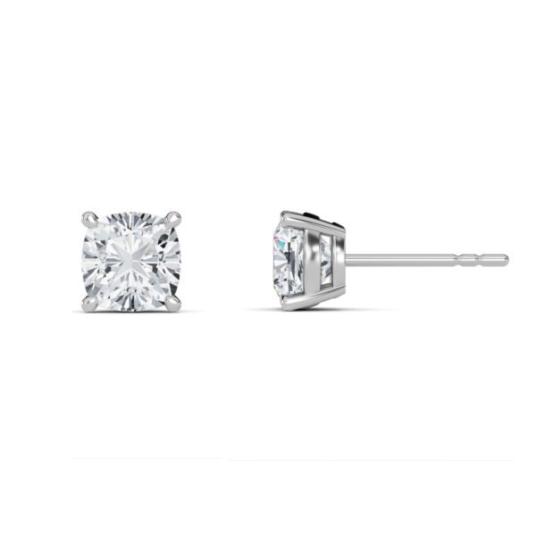 Cushion Cut Lab-Grown Diamond Stud Earrings Owolite 2