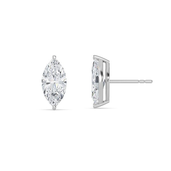 Marquise Cut Lab-Grown Diamond Stud Earrings Owolite 2