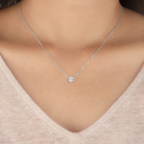 Solitaire Lab-Grown Diamond Necklace Owolite 3