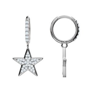 Stellar Drop Lab-Grown Diamond Earrings - Owolite - 5